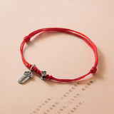 Red Thread Silver Bracelet Women 925 Lucky Retro
