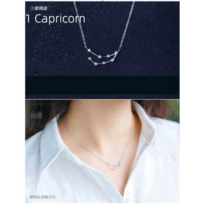 925 Silver Constellation Necklace for Women - Fine Silver 925 Jewelry