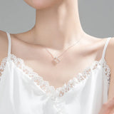 Silver Necklace For Women Envelope Neck Pendants 925 Silver Chains