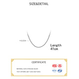 Silver Star Pendant Necklace for Women 925 Silver Chain