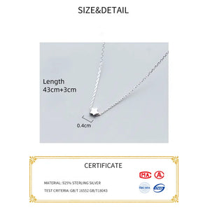 925 Silver Star Pendant Necklace for Women, Fine Silver 925 Jewelry Choker Chain