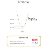 Fine Silver 925 Necklace Flower Star Pendants 925 Silver Chain Woman