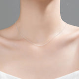 Fine Silver 925 Jewelry Neck Pendants 925 Silver Chains Women Choker