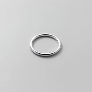 Thin Finger Women Ring 999 Pure Silver Minimalist Rings For Women