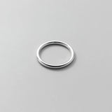 Thin Finger Women Ring 999 Pure Silver Minimalist Rings For Women