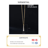 Silver Zircon Pendant Necklace 925 Silver Chain Thin Choker