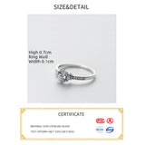 925 Silver Promise Wedding Ring for Women, Fine Jewerly Woman's Ring