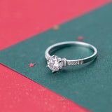 925 Silver Promise Wedding Ring for Women, Fine Jewerly Woman's Ring