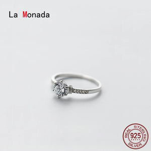 925 Silver Promise Wedding Ring for Women, Fine Jewerly Woman's Ring