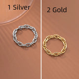 Chian Thin Finger Women Ring 925 Sterling Silver Minimalist Rings For Women