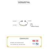 925 Silver Minimalist Synthetic Pearl Women's Ring