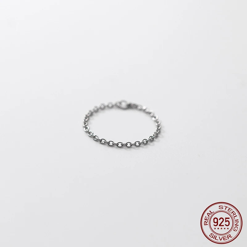 Minimalist Silver Ring 925 Women Finger Rings For Women 925 Silver Jewelry