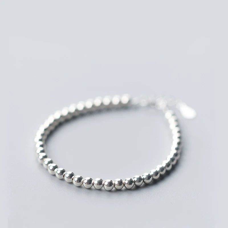 Vintage 925 Sterling Silver Women's Bracelet Female