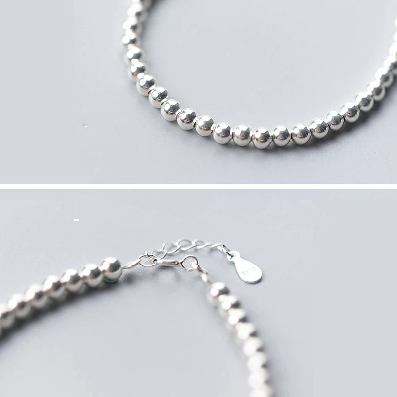 Vintage 925 Sterling Silver Women's Bracelet Female