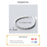 Vintage 925 Sterling Silver Women's Bracelet Female