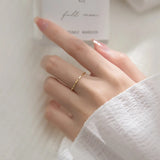925 Silver Lock Chain Ring for Women, Sterling Jewelry Plain Stylish Girls