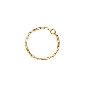 925 Silver Lock Chain Ring for Women, Sterling Jewelry Plain Stylish Girls