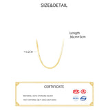 925 Silver Chain Necklace Minimalist Choker Silver 925 Jewelry