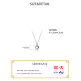 Women's 925 Silver Heart Pendant Necklace