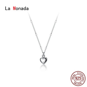 Women's 925 Silver Heart Pendant Necklace