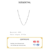 925 Silver Chain Necklace For Women Rippled Choker Silver 925 Jewelry