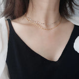 925 Silver Chain Necklace For Women Rippled Choker Silver 925 Jewelry