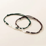 925 Silver Infinite Red Rope Bracelets for Women