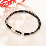 925 Silver Fish Red Rope Bracelets - Lucky Adjustable Blessing