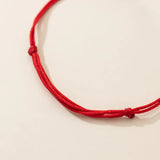 925 Silver Fish Red Rope Bracelets - Lucky Adjustable Blessing