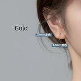 Monada 925 Silver Woman Earring Minimalist Ear Piercing Small Hoop Earrings