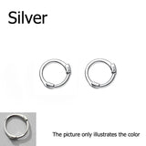 Monada 925 Silver Woman Earring Minimalist Ear Piercing Small Hoop Earrings