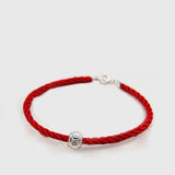 925 Silver Beads Couple Red Rope Bracelets String Jewelry Women