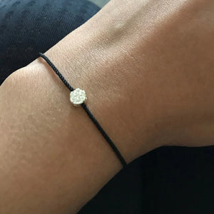 925 Silver Plum Flower Couple Bracelet Red Line Thread String Rope Jewelry