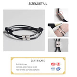 925 Sterling Silver Couple Classic Rope Bracelets Thread Line Silver Jewelry