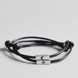 925 Sterling Silver Couple Classic Rope Bracelets Thread Line Silver Jewelry