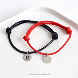 925 Silver Couple Red Rope Bracelets - Silver Jewelry