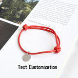 925 Silver Couple Red Rope Bracelets - Silver Jewelry
