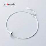 925 Silver Snake Chain Bracelet Adjustable for Women