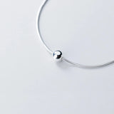925 Silver Snake Chain Bracelet Adjustable for Women