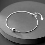 925 Silver Snake Chain Bracelet Adjustable for Women