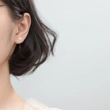 Dinosaur Minimalist Women Silver 925 Stud Earrings Fine Jewelry