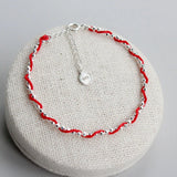 Red Thread 925 Sterling Silver Bracelet