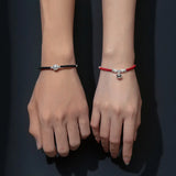 925 Silver Couple Red Thread Bracelets For Women