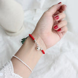 925 Sterling Silver Bracelet Red Thread String Rope Bracelet For Women