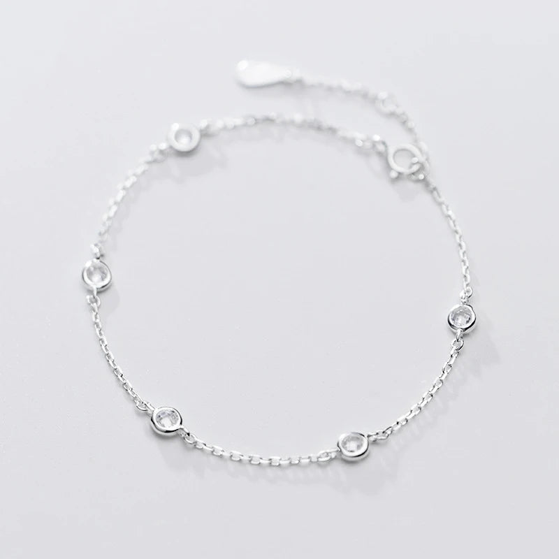 Red Bead Bracelet 925 Sterling Silver Womens Jewelry