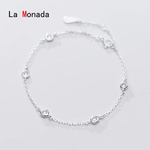 Red Bead Bracelet 925 Sterling Silver Womens Jewelry
