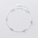Red Bead Bracelet 925 Sterling Silver Womens Jewelry