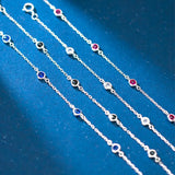 Red Bead Bracelet 925 Sterling Silver Womens Jewelry