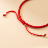 925 Silver Bracelet Women Red Rope Thread Bracelet Silver 925