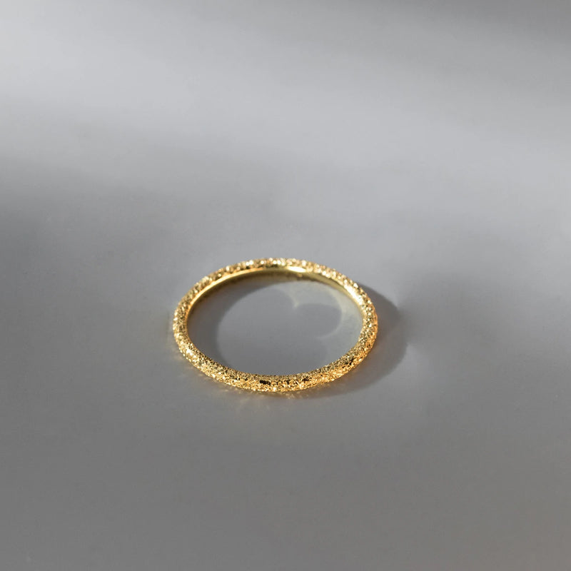 Frosting 999 Pure Silver Women Ring Special Shine Plain Girls Ring